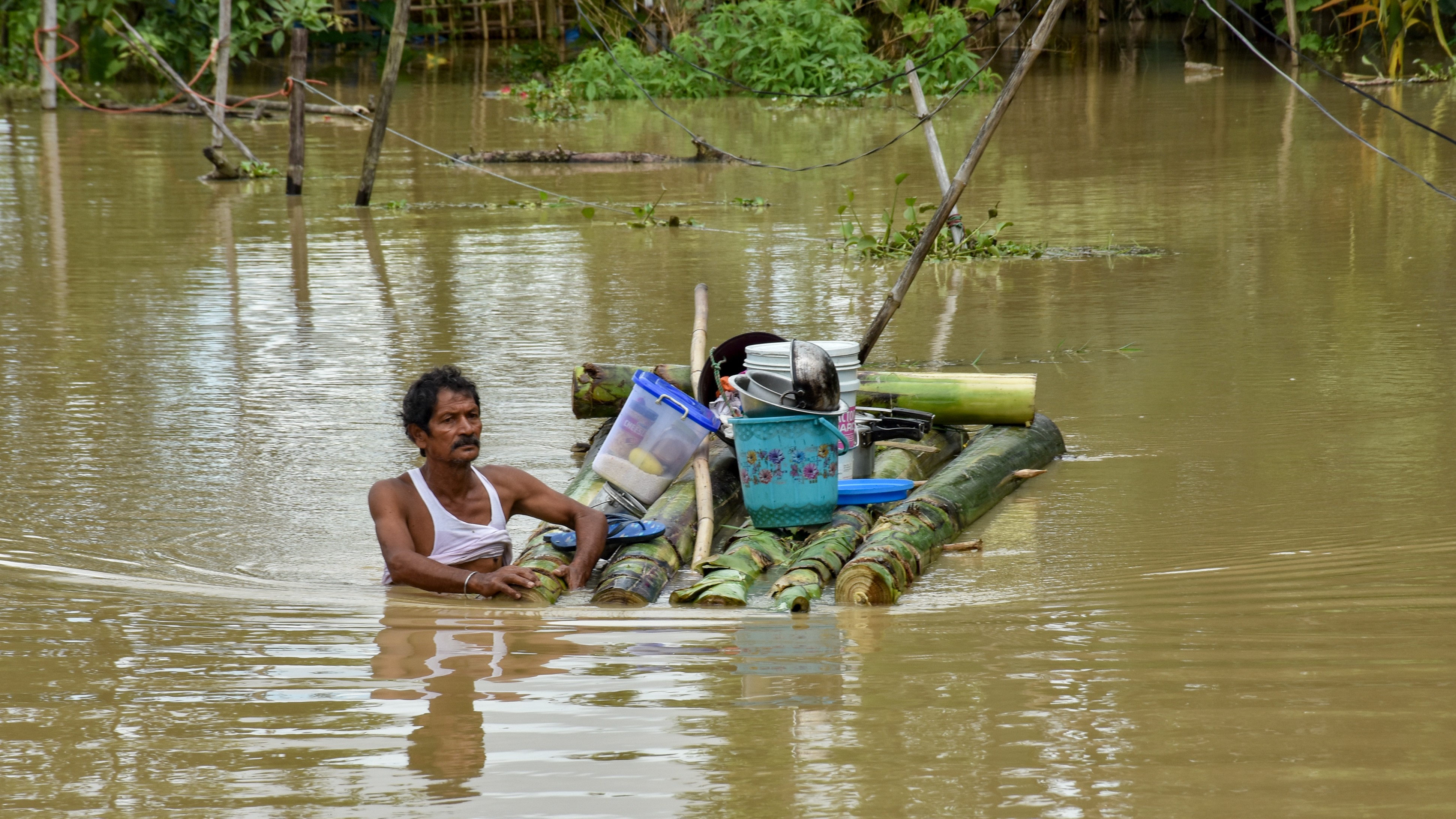 Flood relief in Assam