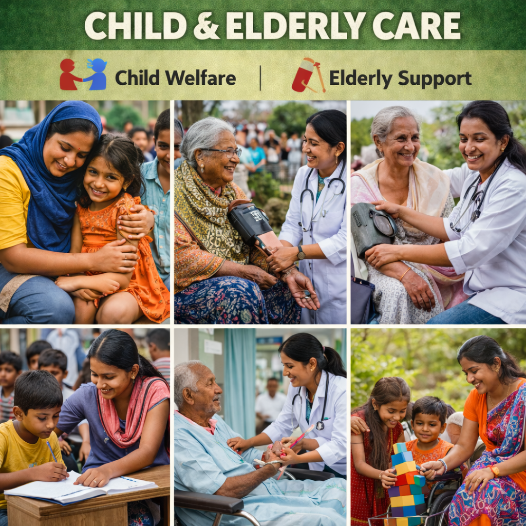 Child and elderly care